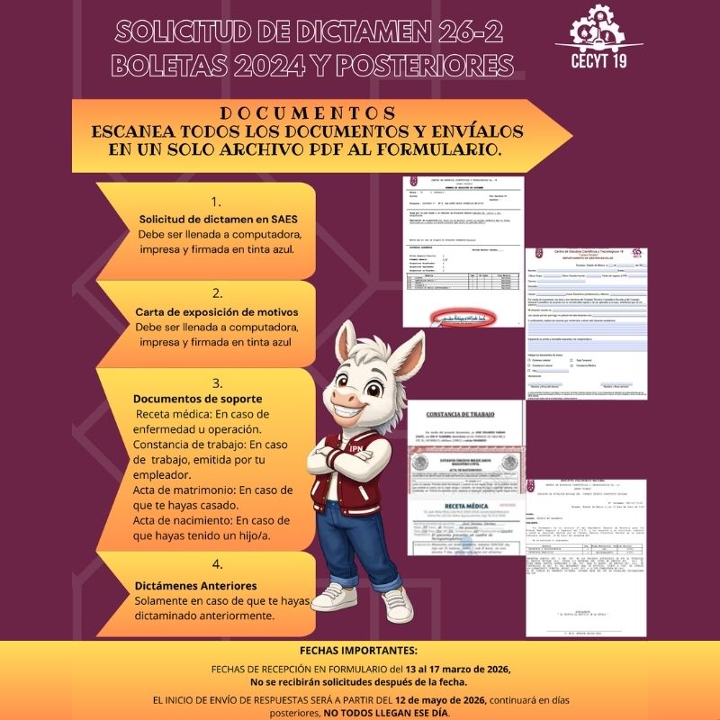 Dictamenes 26-2 CECyT 19